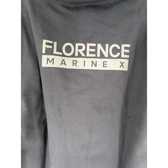 NEW! Florence Marine X Size Small Burgee 2.0 Hoodie Black $85 Organic Cotton - Picture 4 of 11